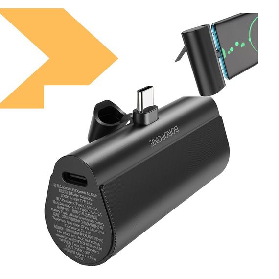 Power Bank Borofone BJ35 Pocket Type-C 5000mAh (47006- BJ35_254) | Зображення 1