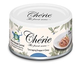 Вологий корм для котів з тунцем та луціаном Cherie Hairball Control Tuna & Snapper, 80 гр