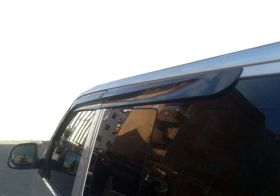 Ветровики (4 шт, Sunplex Sport) для Volkswagen T5 Transporter 2003-2010 гг | Зображення 9