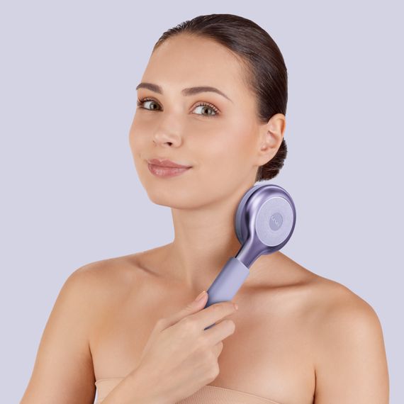 Ультразвукова щітка для всього тіла GESKE Sonic Full-Body Brush&Intensive Exfoliator 8в1 starlight, Фіолетовий | Зображення 3