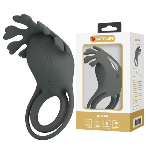 Кільце ерекційне Pretty Love - Master ring, 7 vibration functions, BI-210311-2 Sex Aura