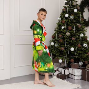 Халат дитячий з плюшевого велюру Grinch №2 18260 158-164 см