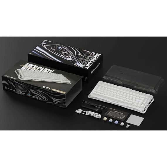 Клавіатура GravaStar Mercury K1 Lite Wireless/Bluetooth/USB UA White (GSK1LITE_WHT) | Зображення 4
