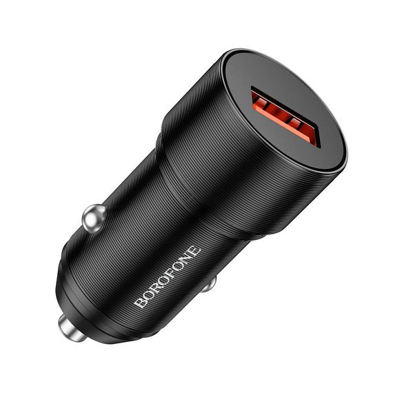 АЗУ BOROFONE BZ19A 1хUSB, 2.4A, QC3.0, Black