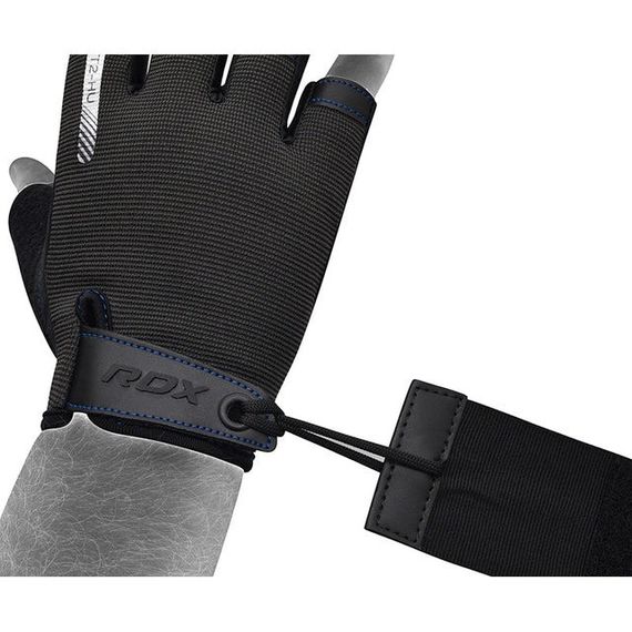 Рукавички для фітнесу RDX T2 Half Blue XL | Зображення 5