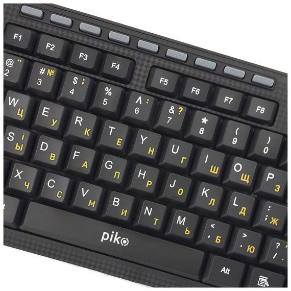 Клавіатура Piko KB-108 USB Black (1283126467103) | Зображення 1
