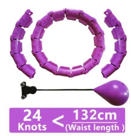 Розбірний масажний обруч - хулахуп із вантажем для схуднення | Зображення 4