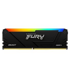 Модуль памяти для компьютера DDR4 8GB 3200 MHz Beast RGB Kingston Fury (ex.HyperX) (KF432C16BB2A/8WP)
