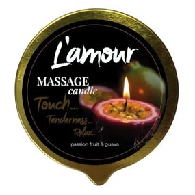 Масажна свічка L'amour Passionfruit & Guava, золота, 70 мл Sex Aura