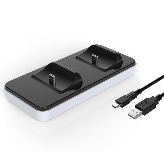 Двойная подставка для зарядки PS5. Контроллер PS5. Подставка для зарядного устройства (док-станция). XPRO LF-0504 | Зображення 1