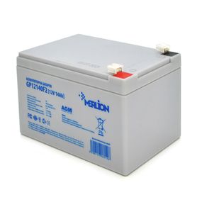 Акумуляторна батарея MERLION AGM GP12140F2 12 V 14 Ah ( 150 x 98 x 95 (100) ), 3.55 kg, Grey, Q6/252