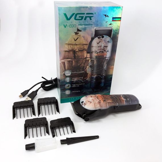 Окантовочная машинка для стрижки аккумуляторная VGR, Триммер беспроводной, Электромашинка для волос CX-81 | Зображення 2