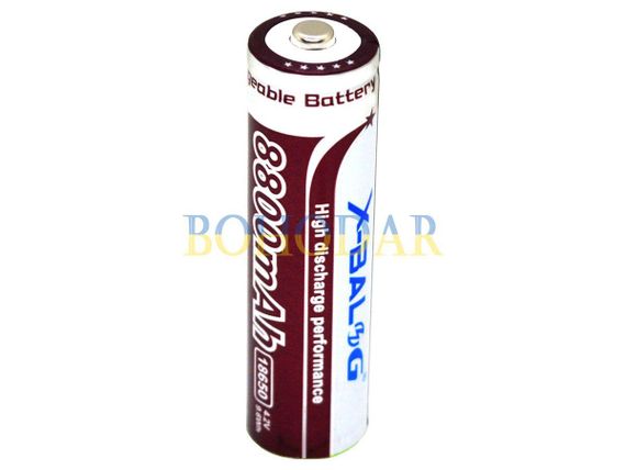 Акумулятор X-BALOG 18650 8800 mAh Li-Ion 4.2V 9.6Wh літій-іонний з захистом | Зображення 3