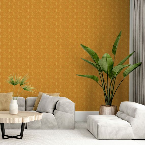 3D панель самоклеюча цегла Золотий 700х770х7мм (011-7) SW-00000052 | Зображення 4