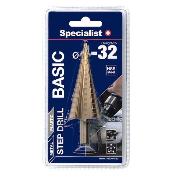Сверло по металлу ступенчатое Specialist+ BASIC 4-32 мм | Зображення 1