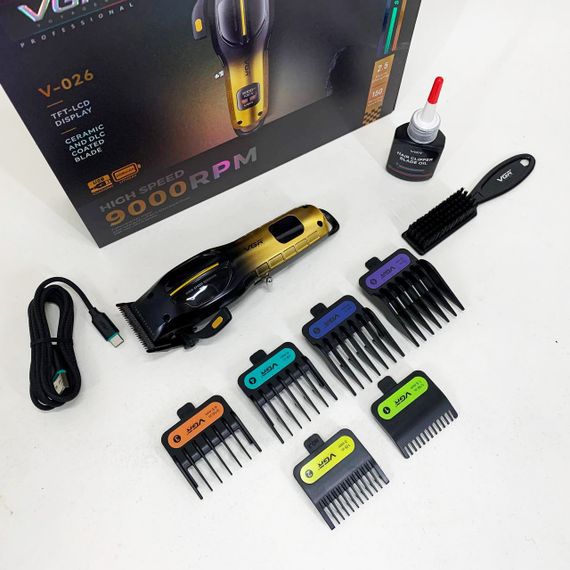 Акумуляторна машинка для стрижки VGR V-026 GOLD. Колір: золотий | Зображення 1