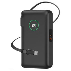 Портативний ЗП Power Bank WIWU Wi-P049 22.5W+PD35W with cable 10000 mAh Black