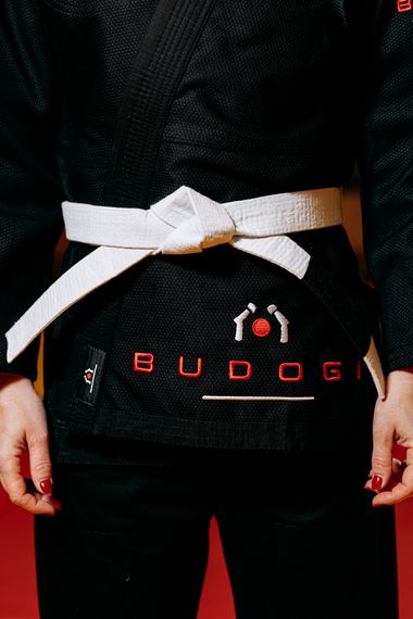 Чорне кімоно для дівчат/жінок, джиу-джитсу, TM BUDOGI, зріст 180 см, щільність 450 гр/м.кв. | Зображення 2
