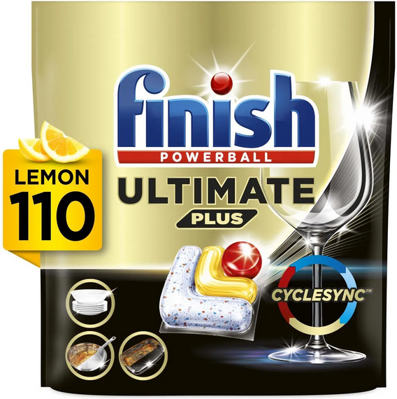 Капсули для посудомийної машини FINISH Powerball Ultimate Plus All in 1 Lemon - 110 шт