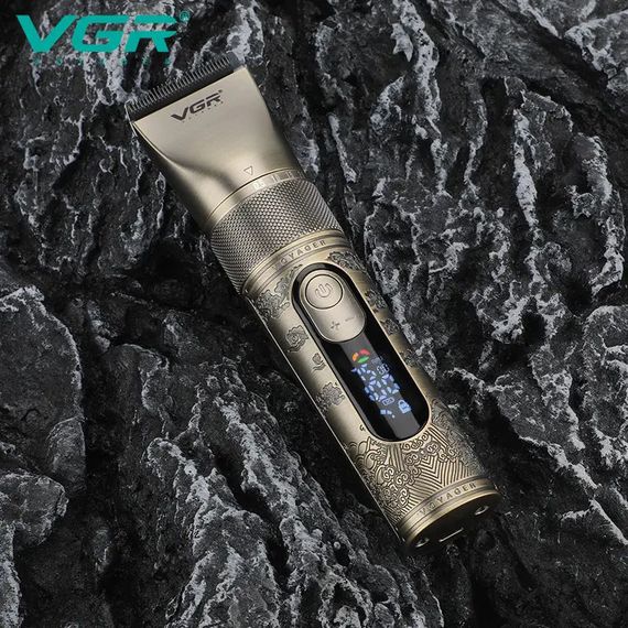 Аккумуляторная машинка для стрижки VGR V-659, Машинка для стрижки волос домашняя подстригательная | Зображення 7