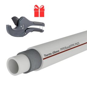 Акционный набор Thermo Alliance: Труба PPR Basalt SDR 6, 25х4,2 мм, PN 25 60м + Ножницы для пластиковых труб d20-40, лезвие с