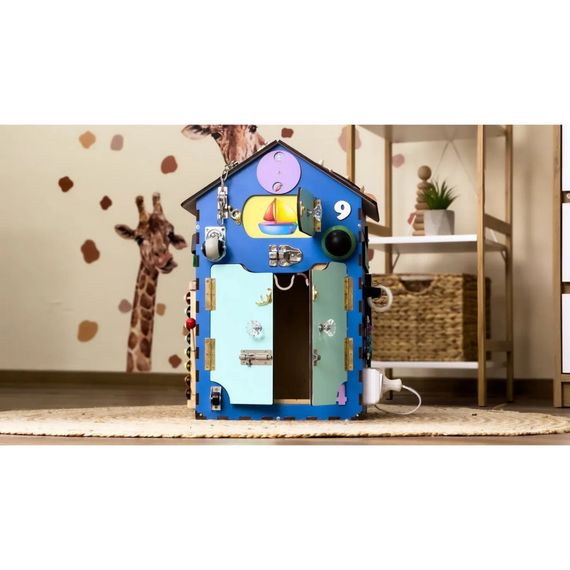 Развивающая игрушка Бизикуб "Дом" TG200222 голубой, 55х30х30 см | Зображення 4