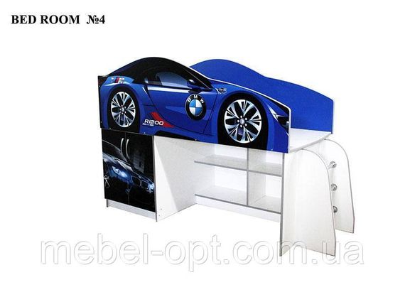 Детская кровать-комната Bed-Room 4 Ferrari красная спальное место 1700х800 мм | Зображення 5