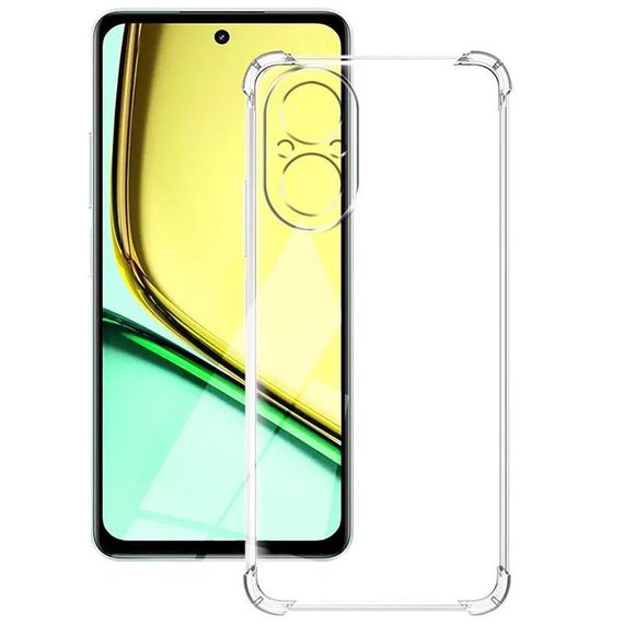 TPU чохол GETMAN Ease logo посилені кути Full Camera для Realme C67 4G Безбарвний (прозорий) | Зображення 1