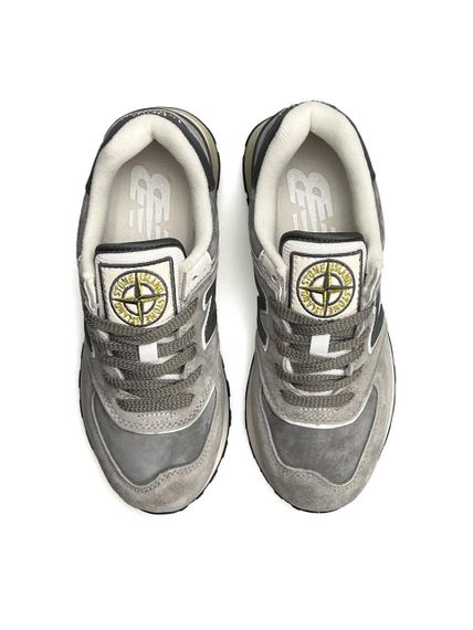 Жіночі кросівки 574 x Stone Island Gray White В3598 38 | Зображення 3