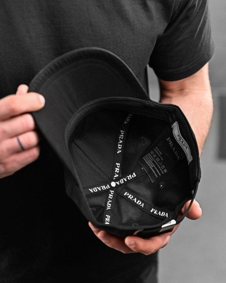 Бейсболка Prada black ДЛ6594 | Зображення 3