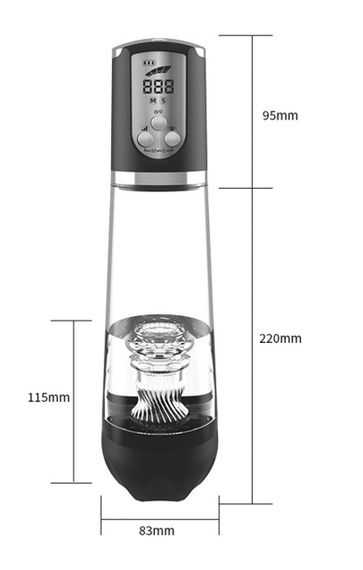 Водонепроникна, автоматична вакуумна помпа із зарядкою від USB CANWIN Luxury Pump, P258AU Sex Aura | Зображення 9