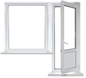 Балконный блок Wintech 540 "Полька" (1890х2170мм)