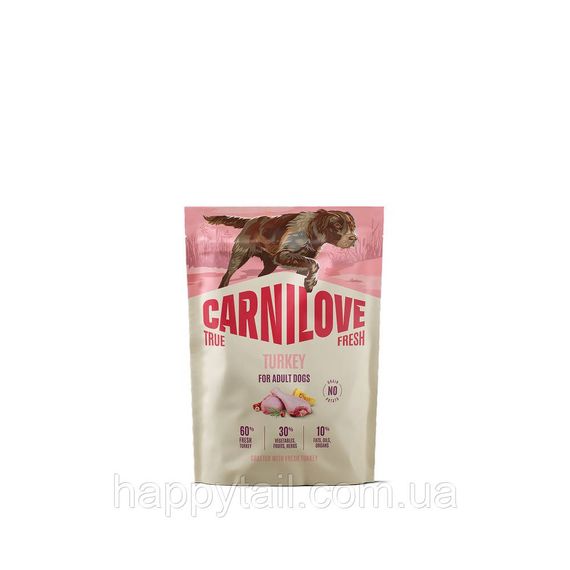 Сухой корм для собак Carnilove True Fresh Turkey 1.5 кг (индейка беззерновой для взрослых собак всех пород)