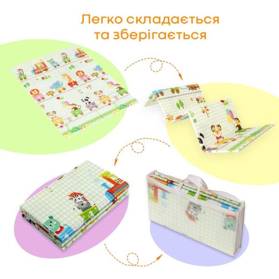 Килимок дитячий 1,2х1,8mх8mm Паровозики-Зростомір (281) SW-00001380 | Зображення 5