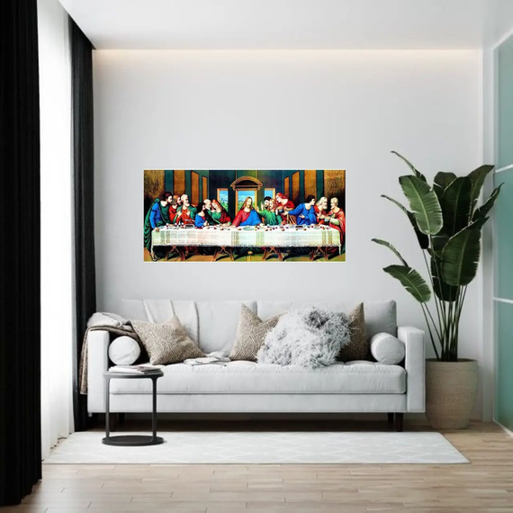 Алмазна мозаїка Ікона Таємна вечеря 40х90 см ColorArt SD1000 | Зображення 5
