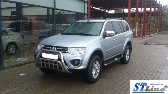 Передняя защита WT002 (нерж.) для Mitsubishi Pajero Sport 2008-2015 гг | Зображення 3