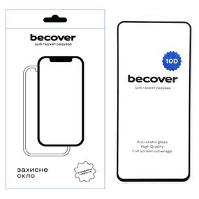 Стекло защитное BeCover Motorola Moto G35 10D Black (712715)