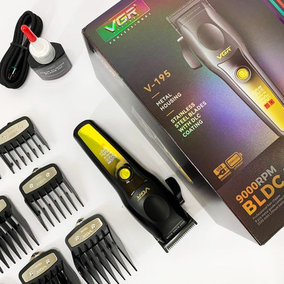 Багатофункціональний тример для стрижки волосся і тіла VGR, Акумуляторна машинка для стрижки CI-15