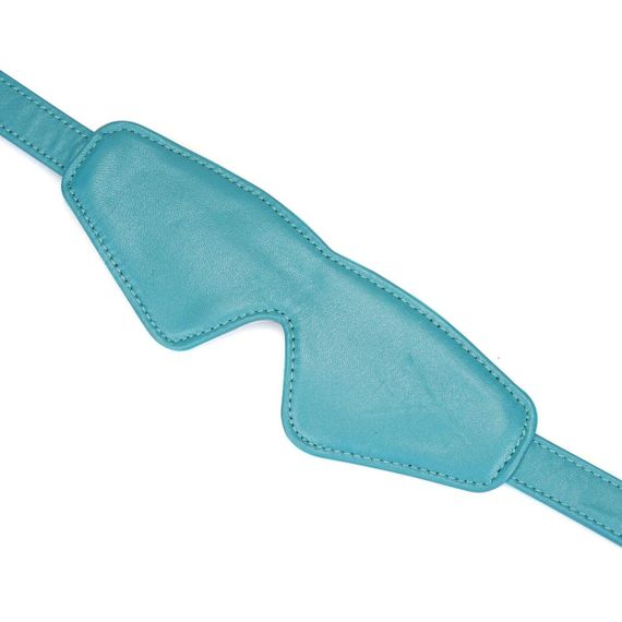 Маска на глаза Liebe Seele Blue Lamb Leather Blindfold with Velvet Lining Sex Aura | Зображення 1