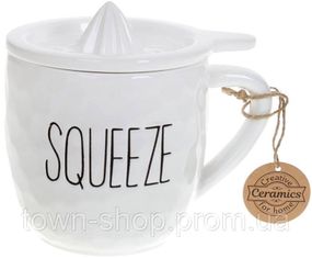 Кружка керамическая SQUEEZE 500мл с соковыжималкой для цитрусовый BD-979-330