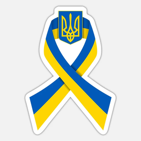Наклейка для авто SV с флагом Украины (sv3805)