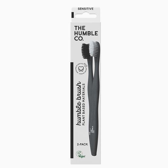 Зубна щітка Humble (CS89007S) чорна+біла для дорослих/підлітків (м'яка, ручка-пшеничний крохмаль) | Зображення 1