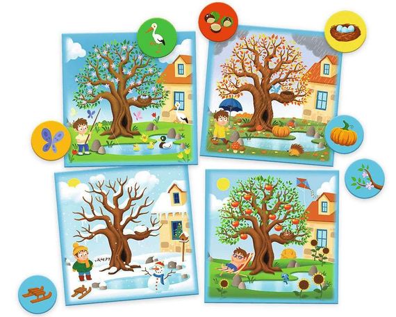 Настільна гра Пори року. АБВГДейка. (Времена года. АБГДЕйка) | Зображення 2