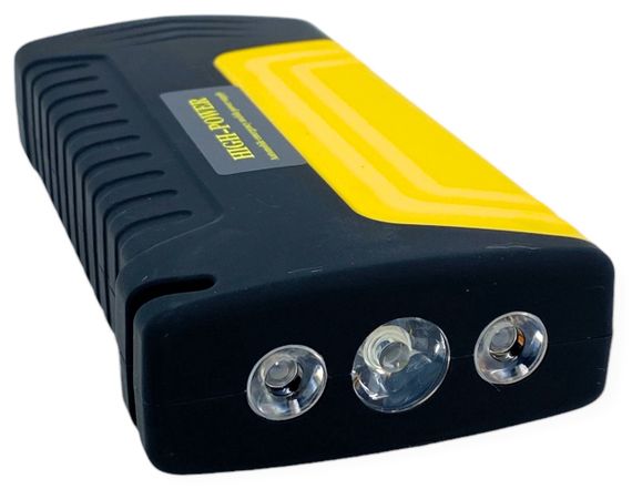 Пускозарядний автомобільний пристрій 50800 mAh для авто з акумулятором потужний павербанк повербанк Power жовтий | Зображення 4