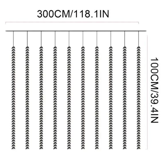 ОЧЕНКА! Гірлянда 200 Led зелена верба теплий білий SF-56 (Немає паковання 3043) | Зображення 9