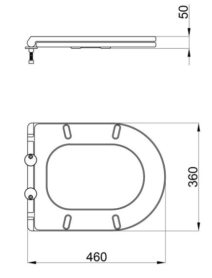 Сидіння для унітазу Qtap (Robin, Scorpio) з мікроліфтом Slim Duroplast, Quick Release QT99HY2049W | Зображення 4