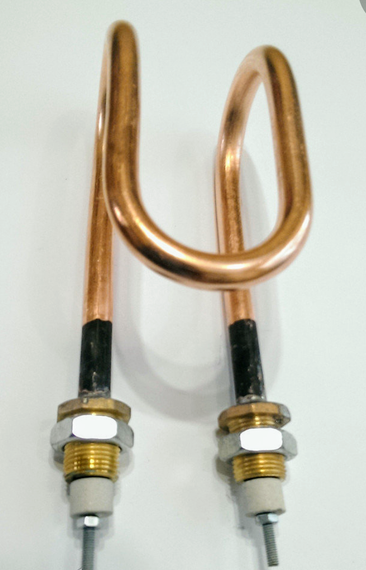 Тен мідний 2000w D 11 штуцер м 18 водяний, дистиляторний | Зображення 1