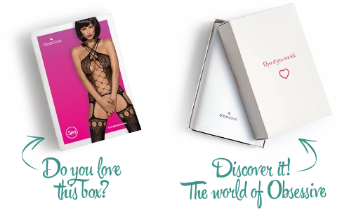 Бодістокінг Obsessive Bodystocking G313 , шнурівка, геометричний декор, S/M/L | Зображення 6