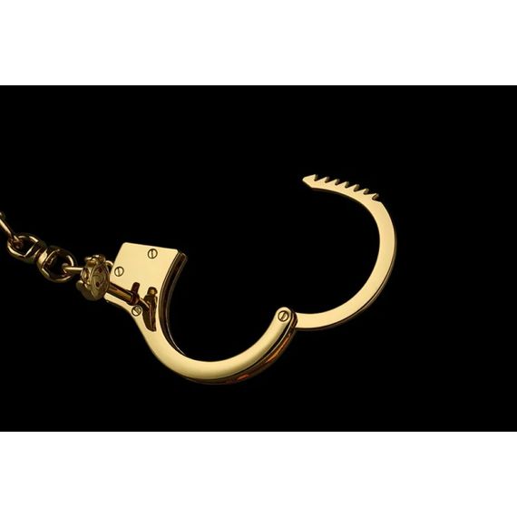Наручники металеві позолочені масивні Lockink | Зображення 6
