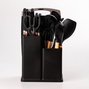 Набір кухонного приладдя TS Kitchen 19 предметів Чорний (HP5B)